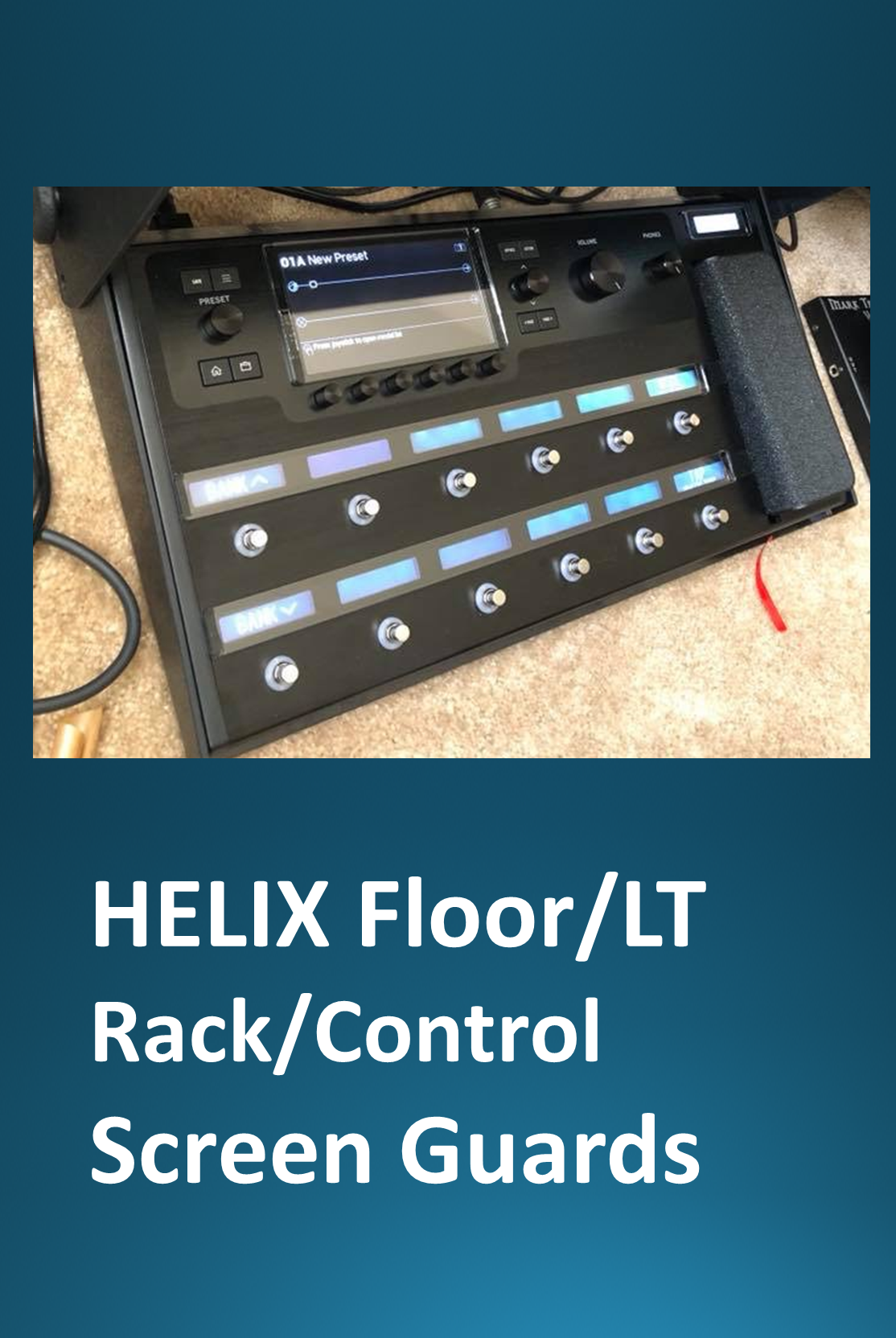 Line 6 HELIX Floor - LT - Rack - Control - Screen Guard Set 